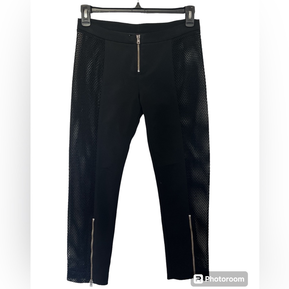 NWOT VERSACE BLACK MESH LEGGINGS SIZE S